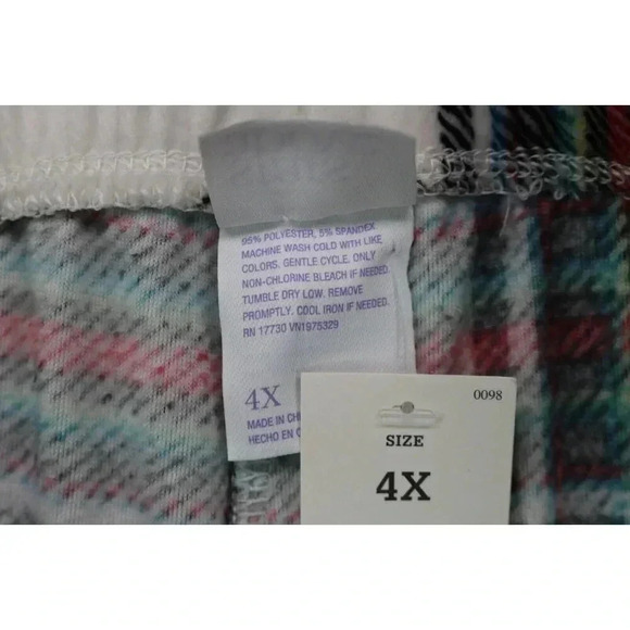 Stars Above Mink Fleece Women's Pajama Pants-Size 4X-New w/Tag-Drawstring - Picture 5 of 7